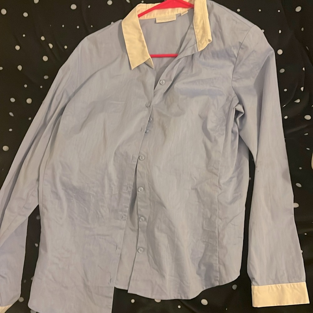 Baby blue button down